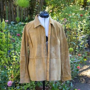 Territory Ahead tan suede Vintage jacket with pointed collar